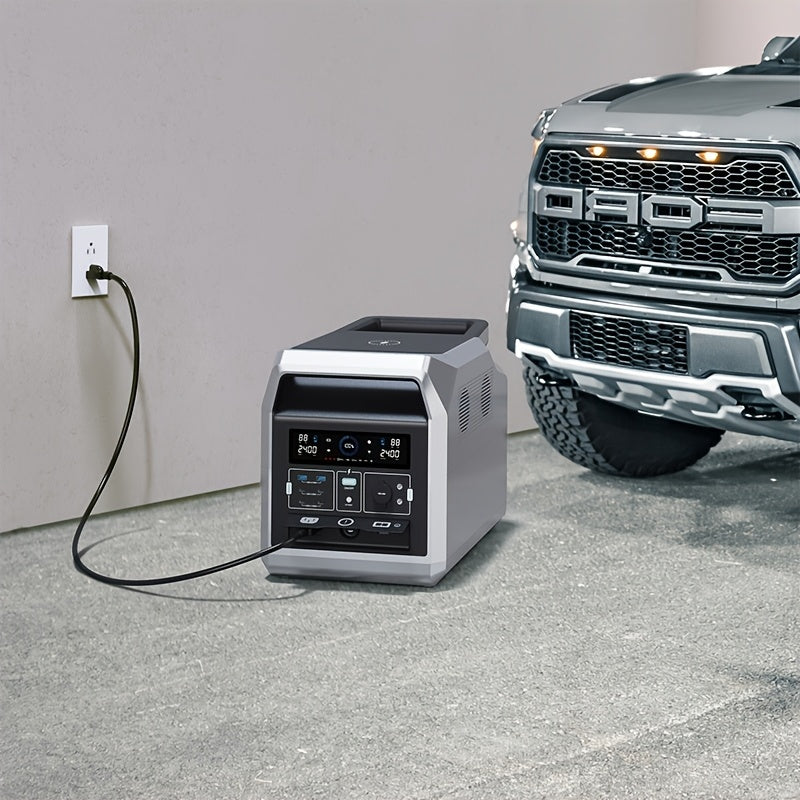 2000W High-Capacity Portable Power Station with USB & Multiple Device Connections