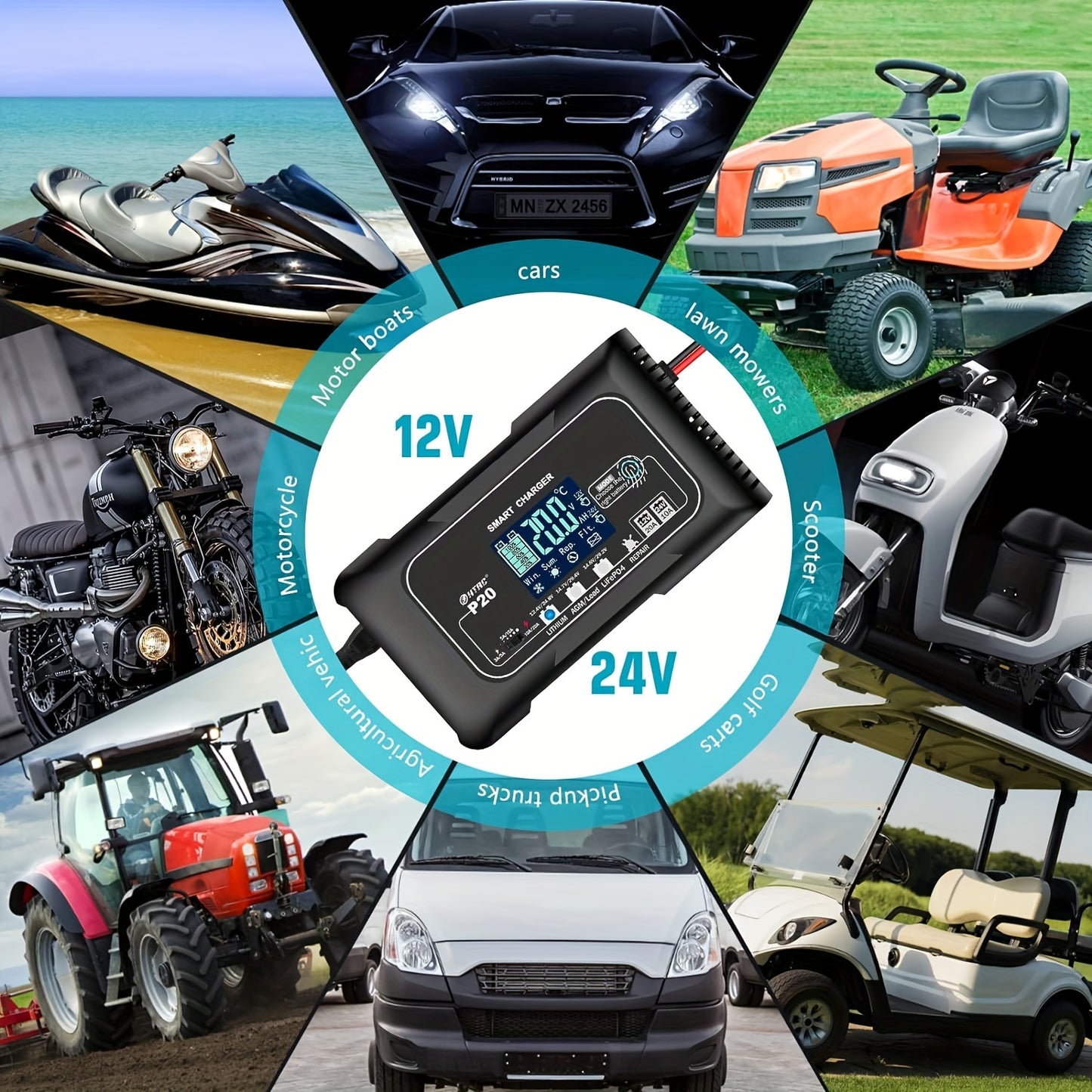 20-Amp Smart Battery Charge