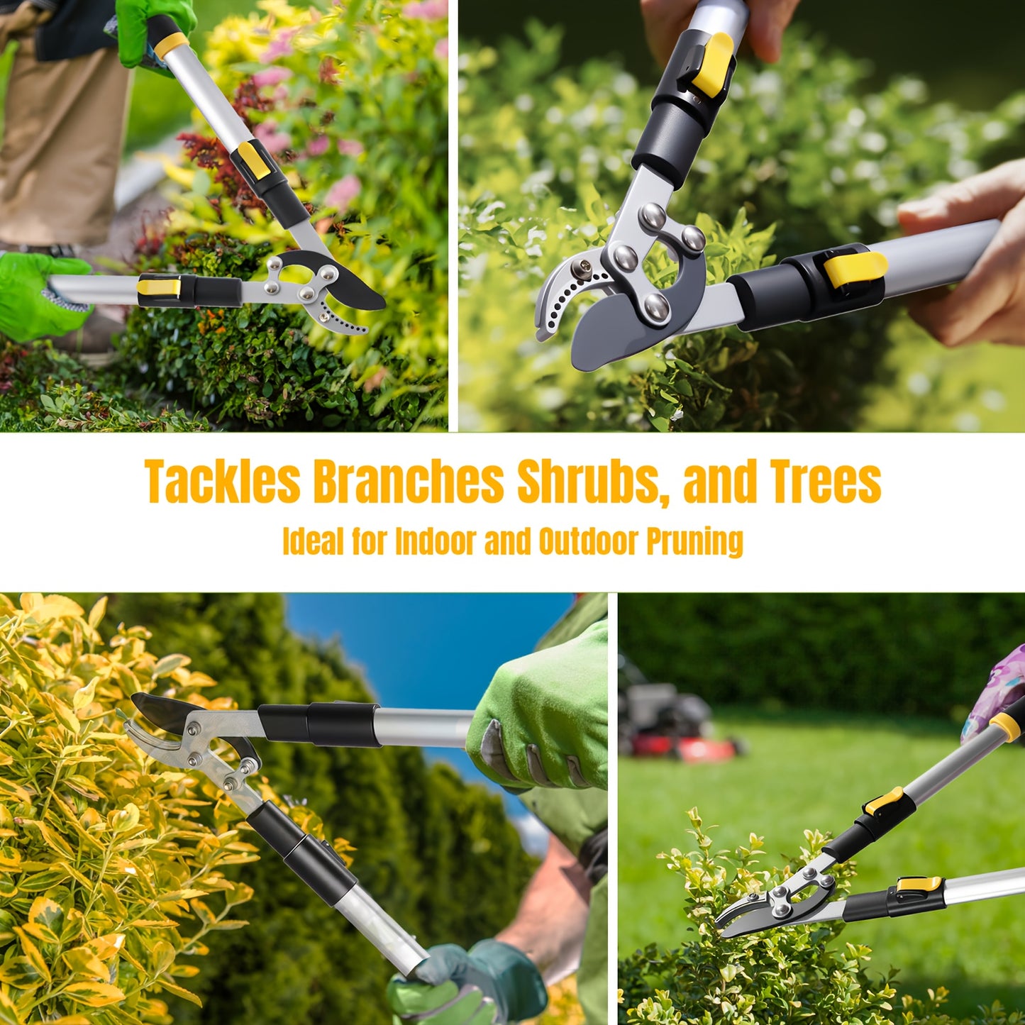 Heavy-Duty Telescopic Pruning Shears - Extendable