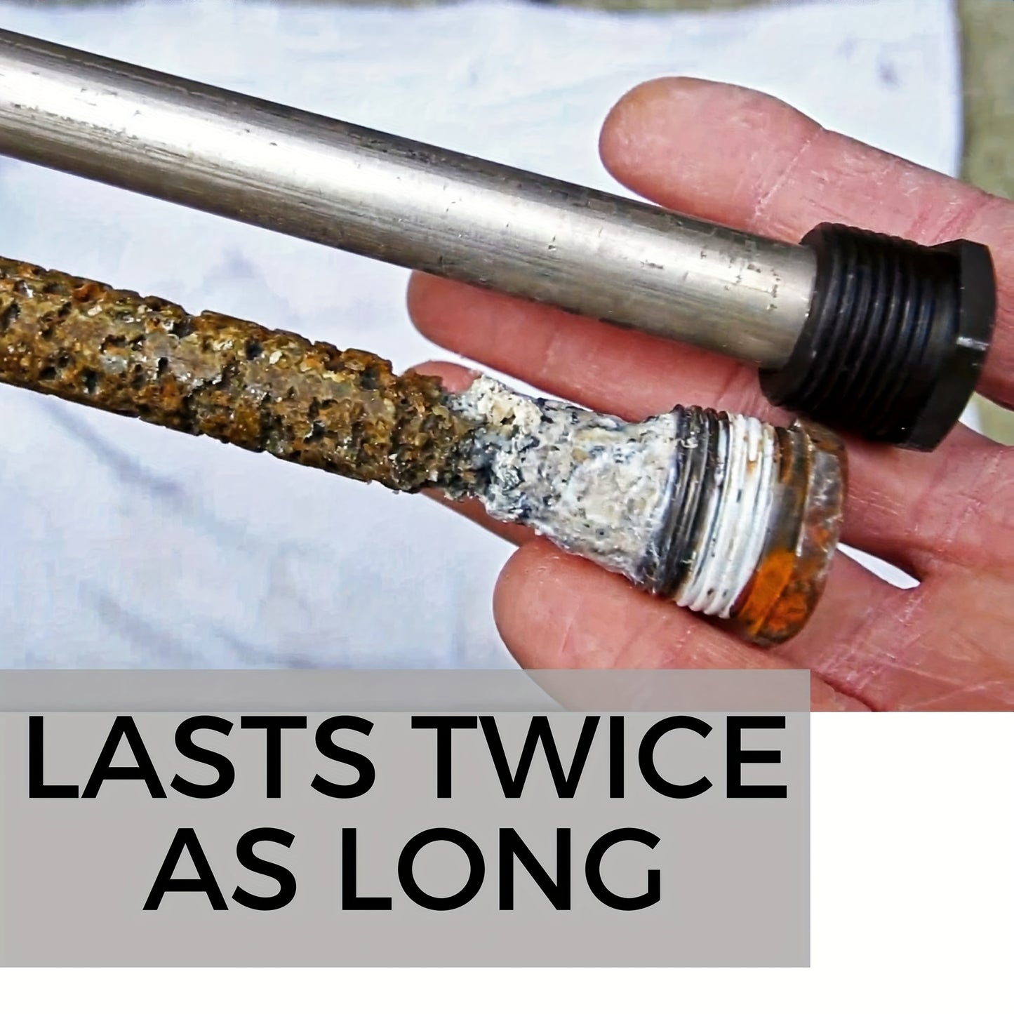 1pc Magnesium Anode Rod for Water Heater, 9.25" Long ¾" Threads, Corrosion Protection for RV