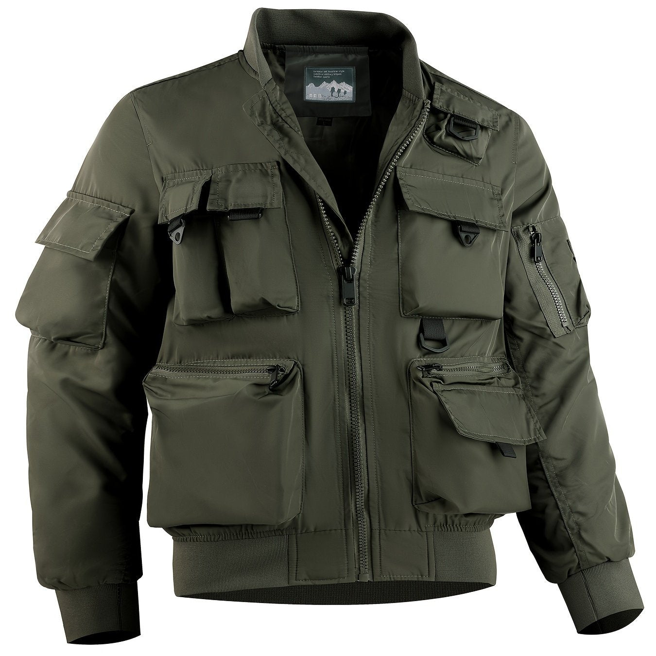 Men New Casual Cargo Multi-Pocket Jacket