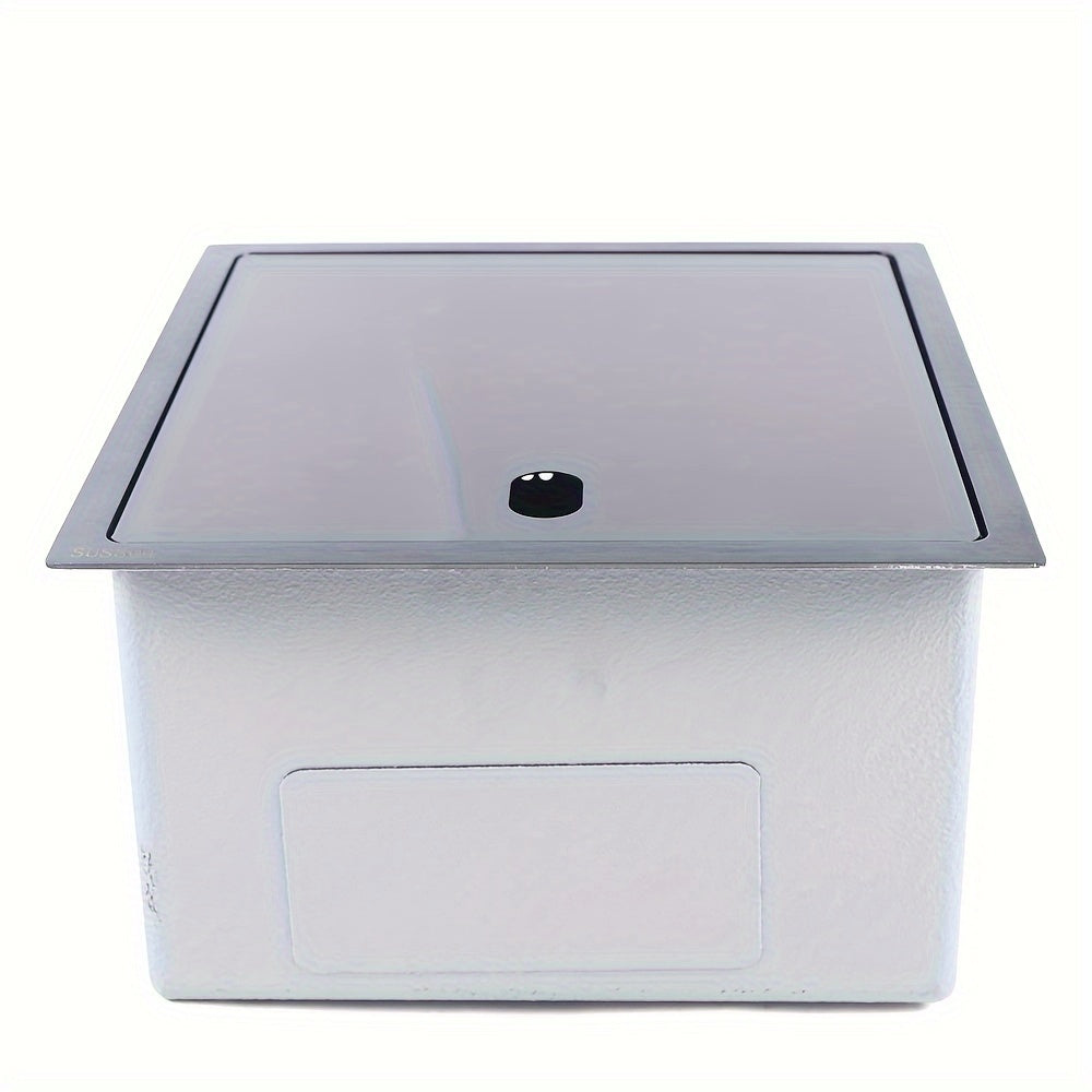 RV Kitchen Sink Bar Sink With Folding Faucet, Cover, Drain Pipe And Strainer Full Set