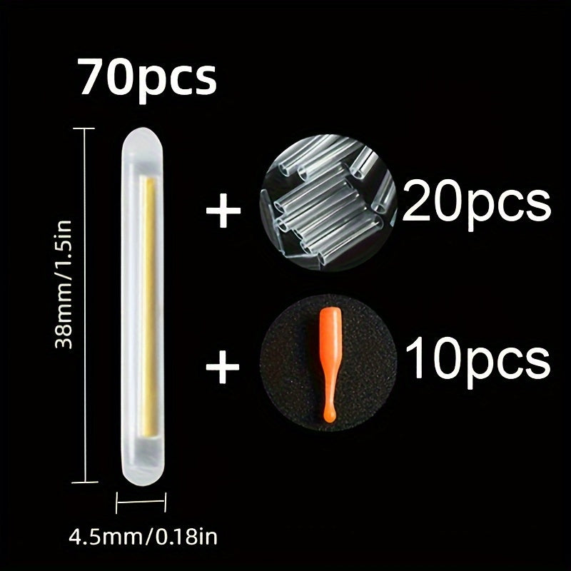 100pcs Luminous Float Sticks With Accessories - Night Fishing Supplies