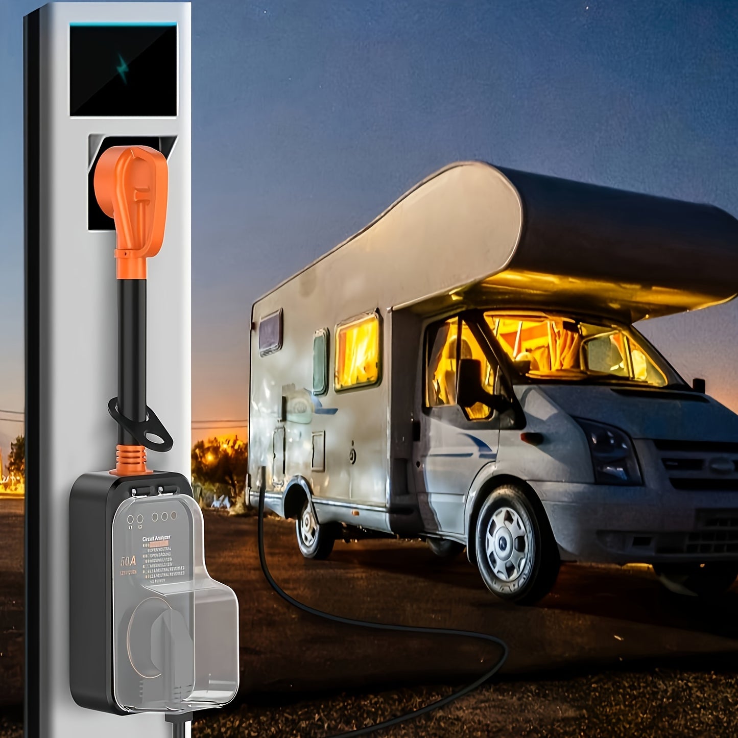 RV Surge Protector 30 Amp 12000 Joules RV Circuit Analyzer Surge Guard Full Protection 9500 Joules