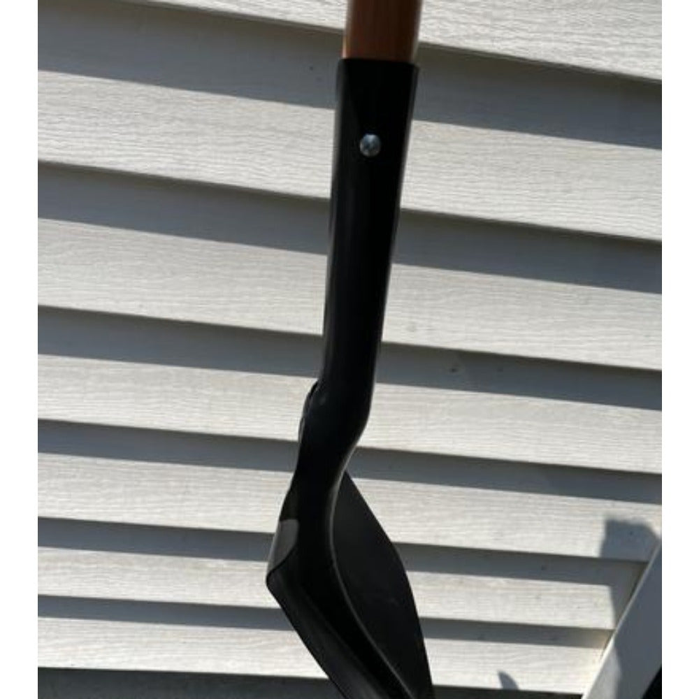 43 Inch Garden Shovel with Wooden Handle, Metal Round Head, Lightweight Hand Digging Tool