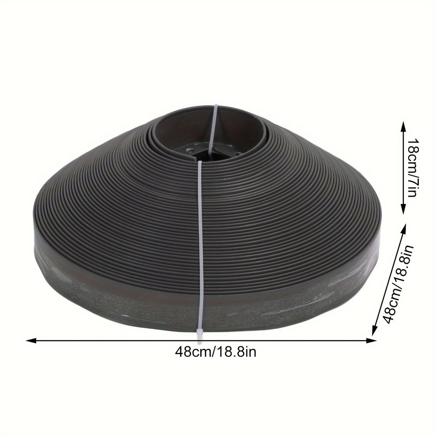 40m/1574.8inch Landscape Edging Kit PE Garden Border With Spikes For Lawn Flower Bed Grass Yard Landscape Edging: Easy To Cut, Flexible To Bend, Simplifies Garden Landscaping; Premium PE For Waterproof, Heat-Resistant & Durab