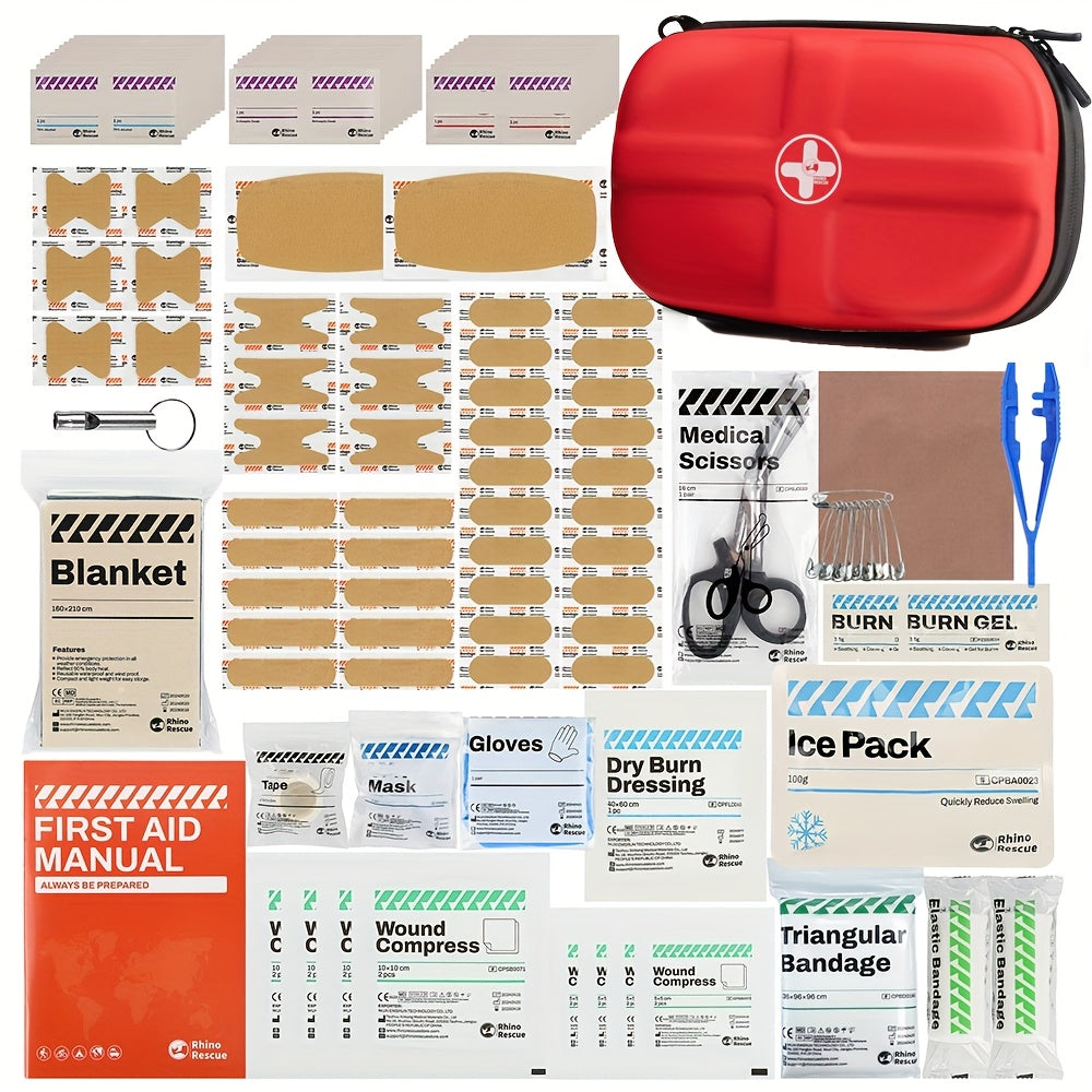 First Aid Kit, HSA/FSA Eligible, Waterproof Portable Emergency Kit For Travel