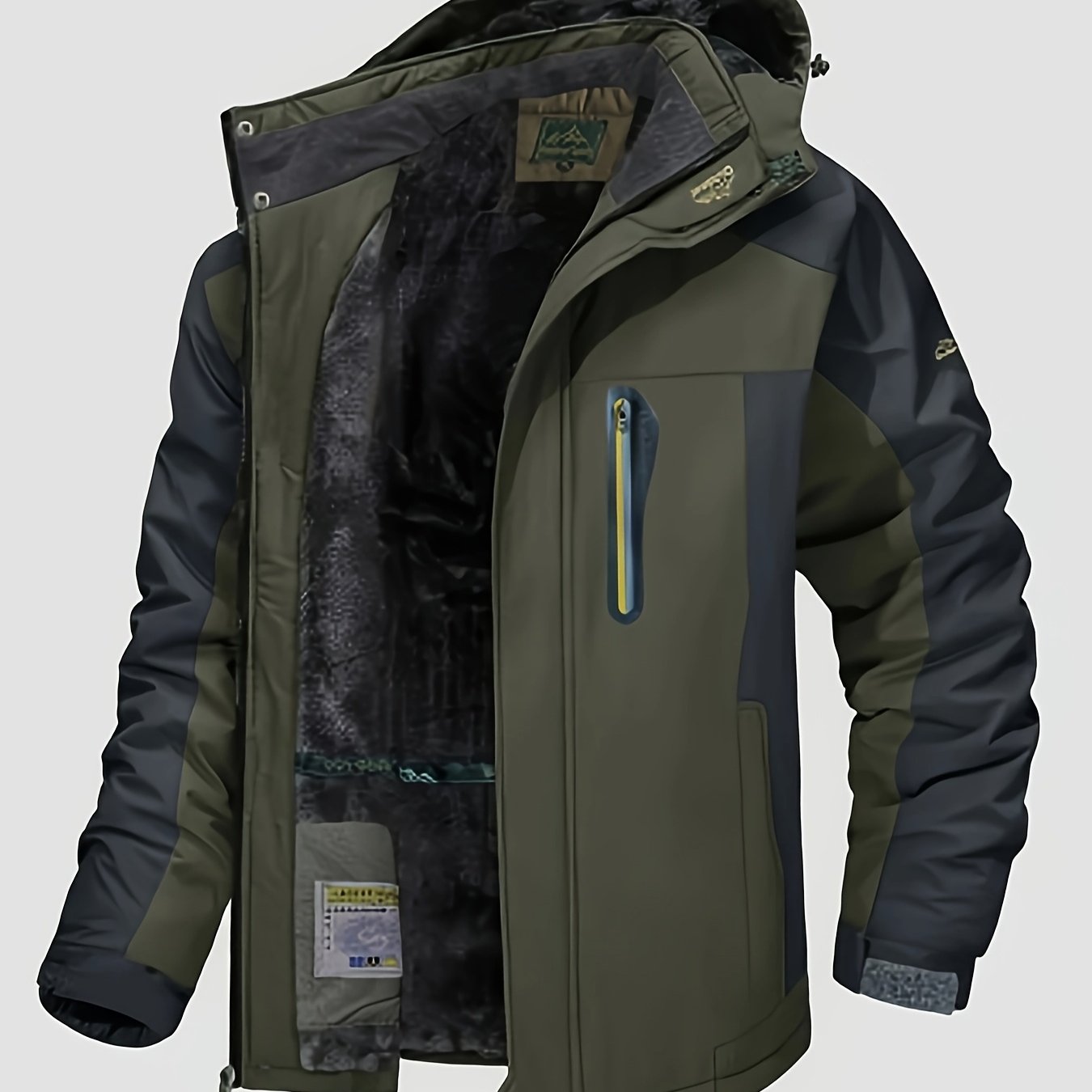Men's Winter Sports Jacket with Detachable Hood