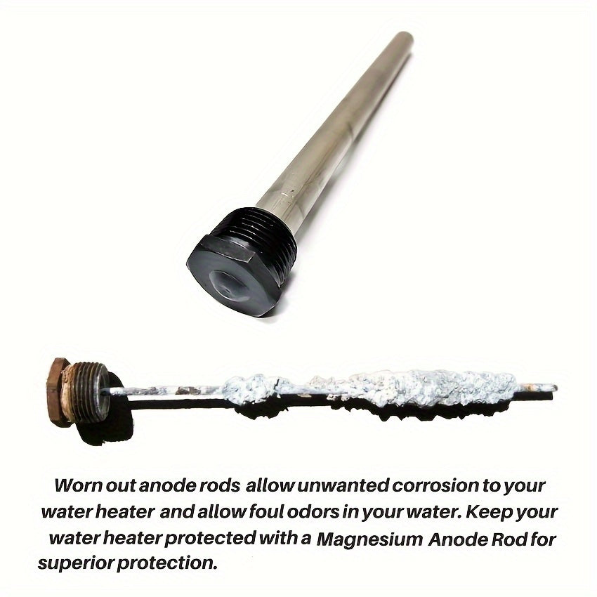 1pc Magnesium Anode Rod for Water Heater, 9.25" Long ¾" Threads, Corrosion Protection for RV