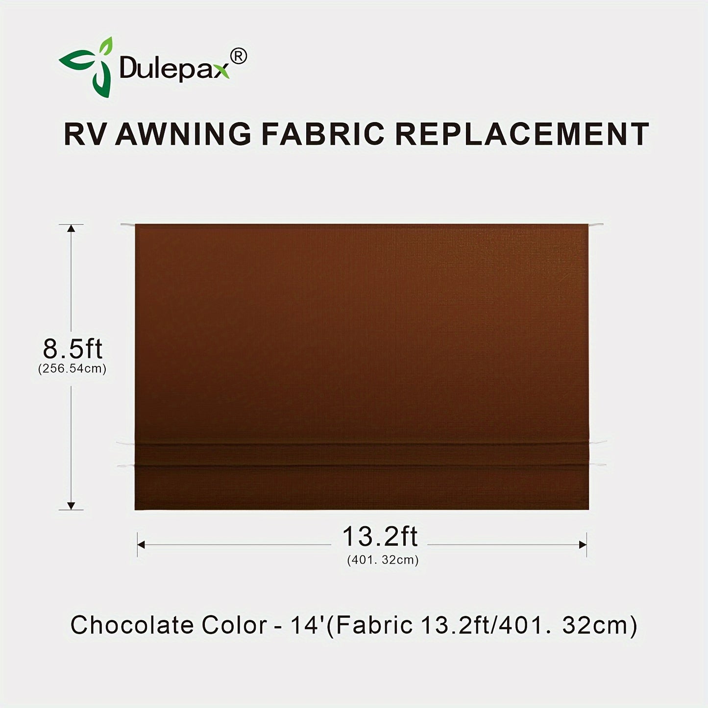 RV Awning Fabric Replacement Heavy Duty 16 Oz Vinyl Fabric Awning, Double-Sided Coating Universal Awning, Replacement For All Trailer