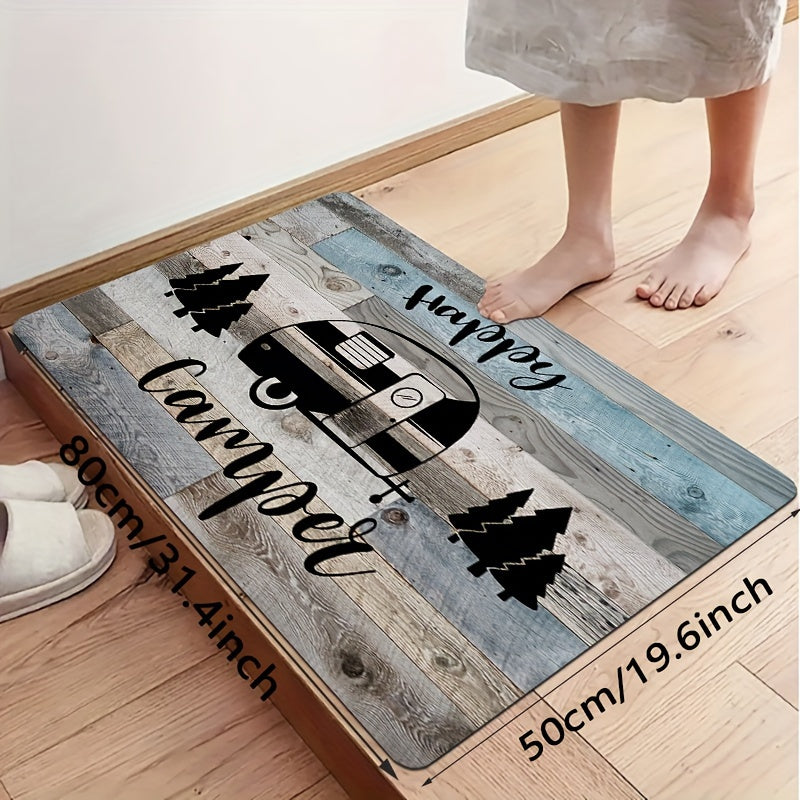 Happy Camper Theme Bath Mat Set