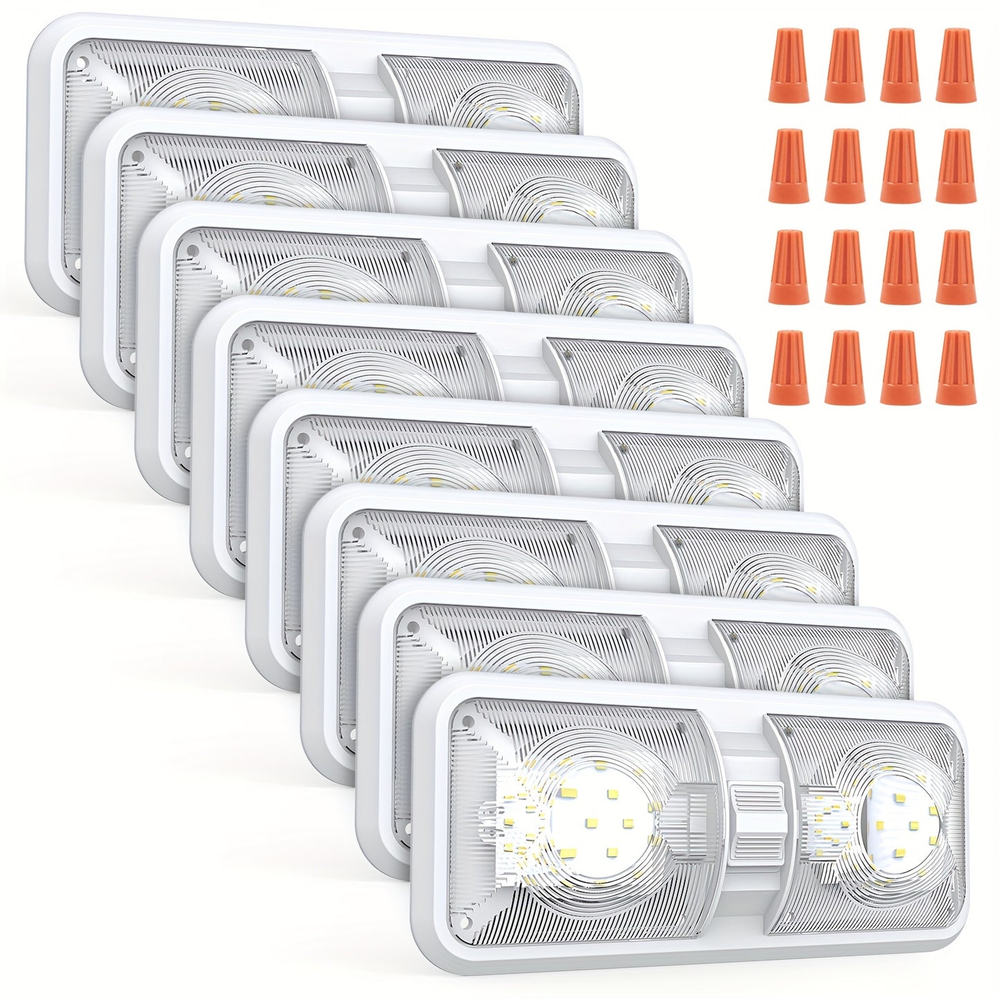 RV Lights Interior, 12 Volt Led Lights 1000LM (Natural White, 8Pack).