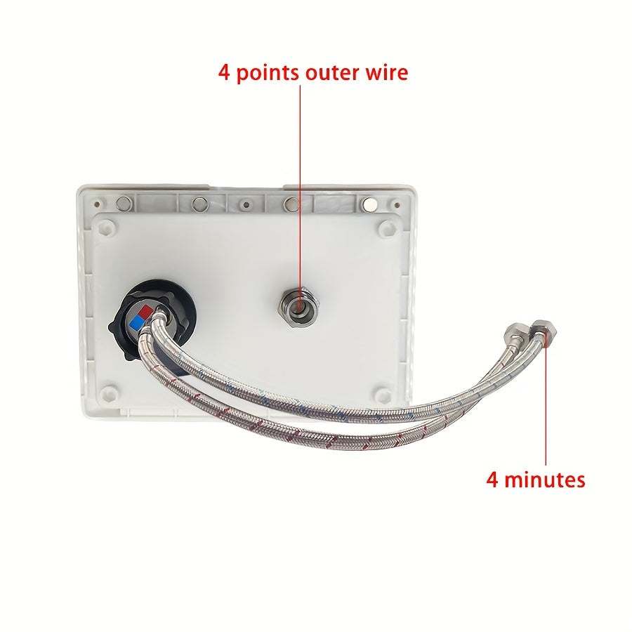 RV Water Container with Foldable Faucet & Quick-Connect Shower Head - Durable Plastic