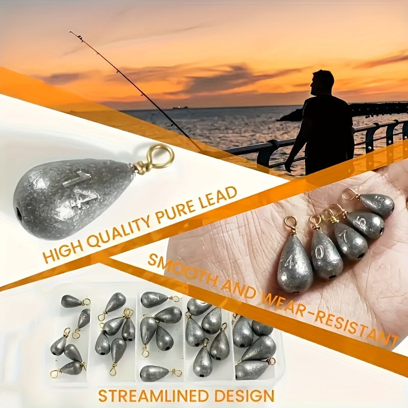 25in a box,  lead sinkers