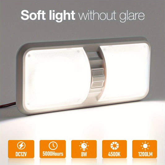 RV Lights Interior, 12 Volt Led Lights 1000LM (Natural White, 8Pack).