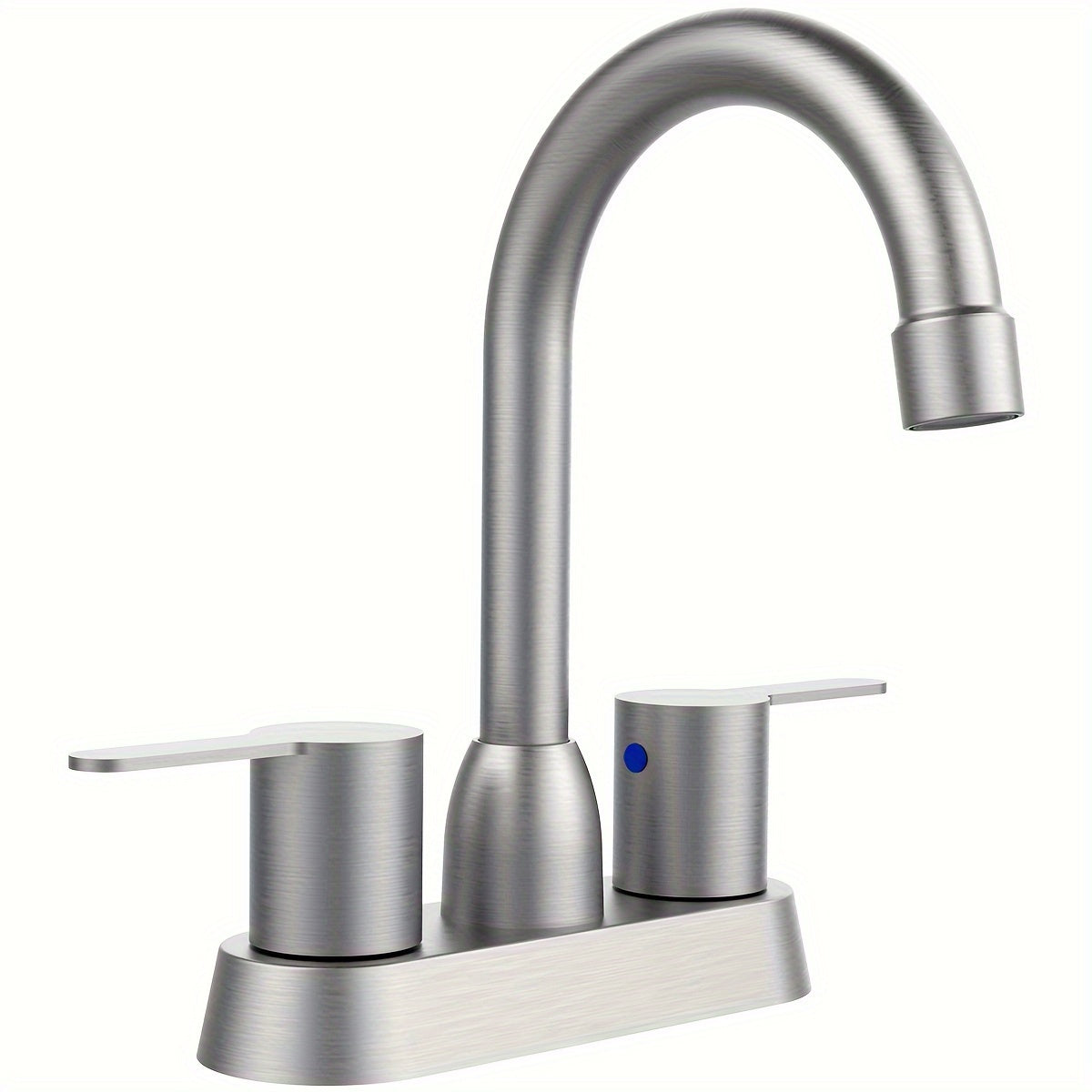 4-Inch Stainless Steel RV Faucet - Hot & Cold Water, Sleek Design