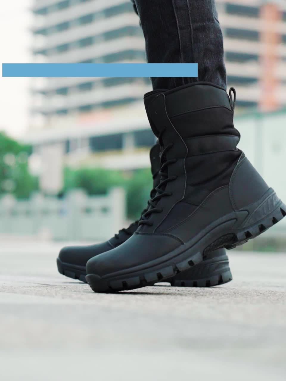 Extra Large Couple Autumn And Winter New High Barrel Women's Mountaineering Boots