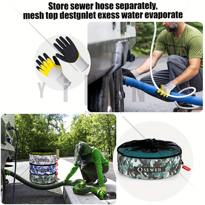 Rv Accessories Bags 3 Pack Waterproof For Sewer Hoses Electrical Cords