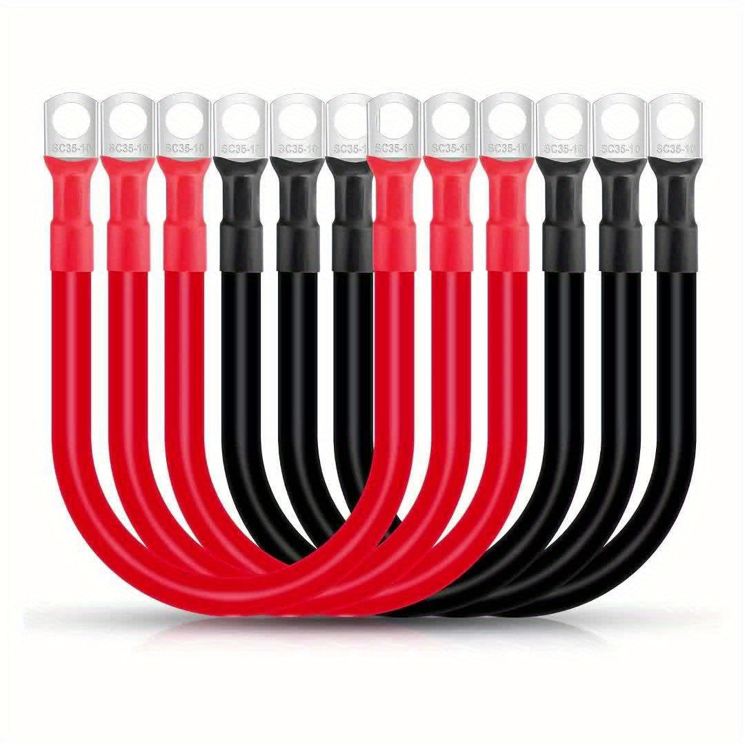 Battery Cable 2AWG, with 3/8" Lugs Terminals Copper Wire