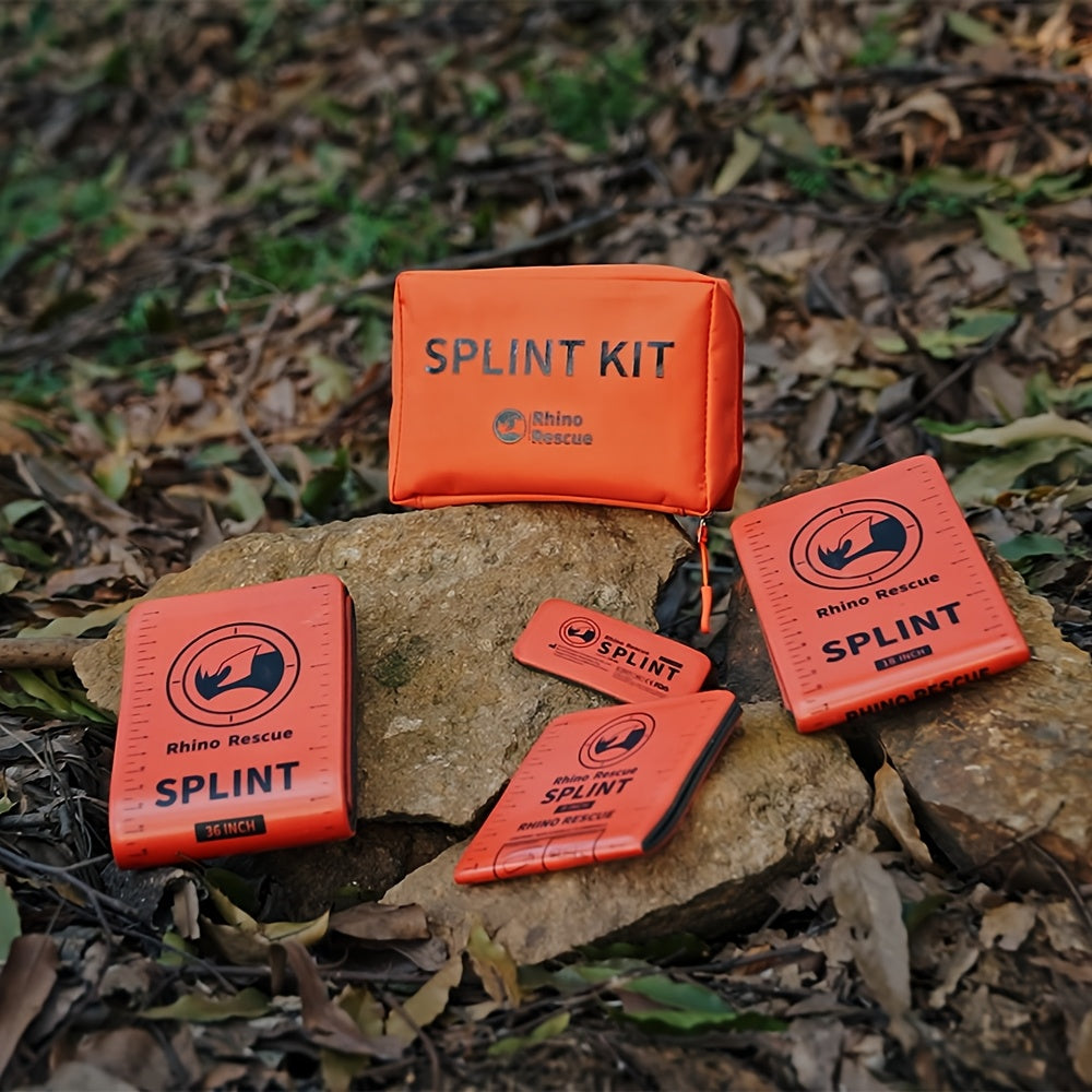 4pcs, Size: 36" X 4.3", 18" X 4.3", 9" X4.3", 4" X 1.7". The Splint Can Be Compactly Rolled Up for Easy Storage In Emergency Kit,