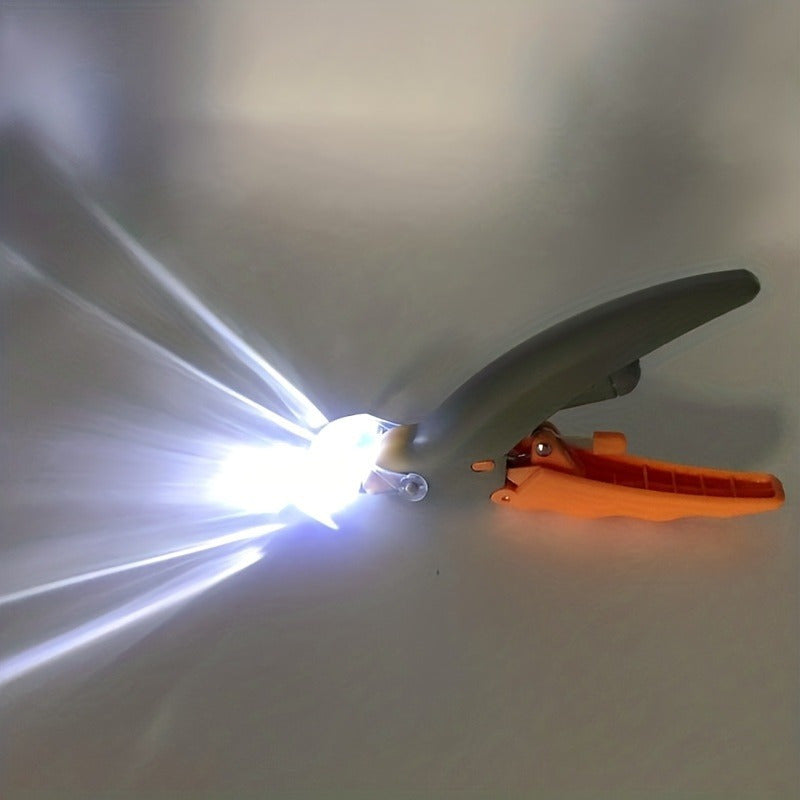 LED Light Pet Nail Clipper- Great For Trimming Cats & Dogs Nails & Claws, 5X Magnification That Doubles As A Nail Trapper