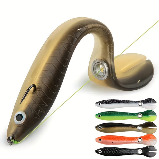 5pcs Bionic Soft Fishing Lure with Slip Mechanism