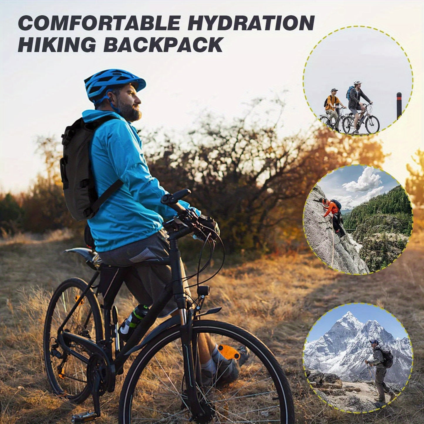 3L Hydration Backpack Water Bladder