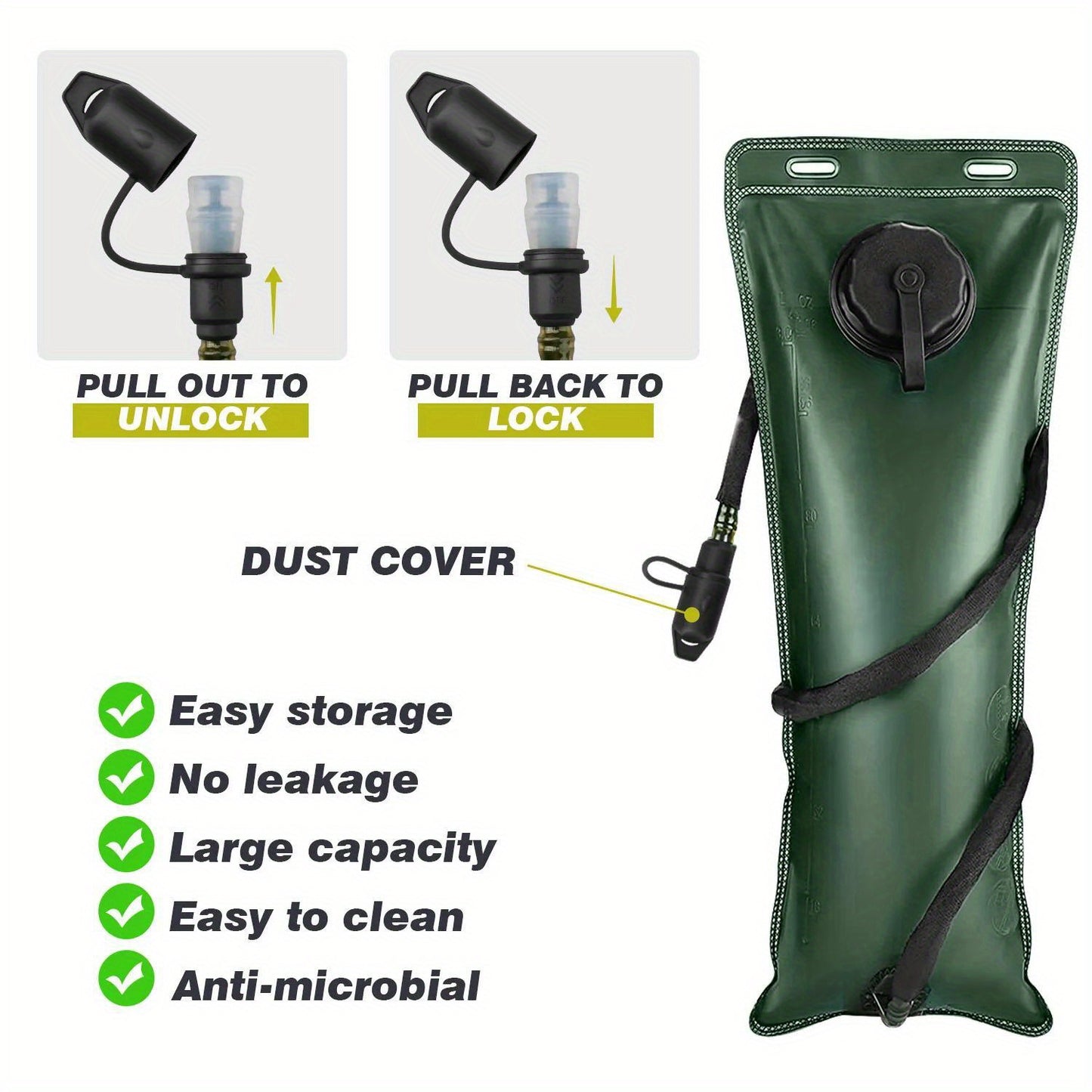 3L Hydration Backpack Water Bladder