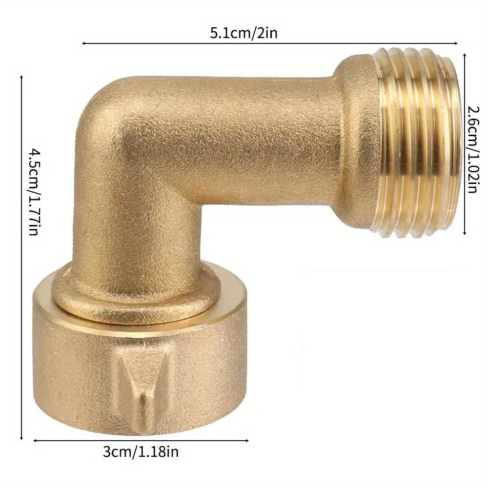Brass 90 Degree Elbow Hose Connector