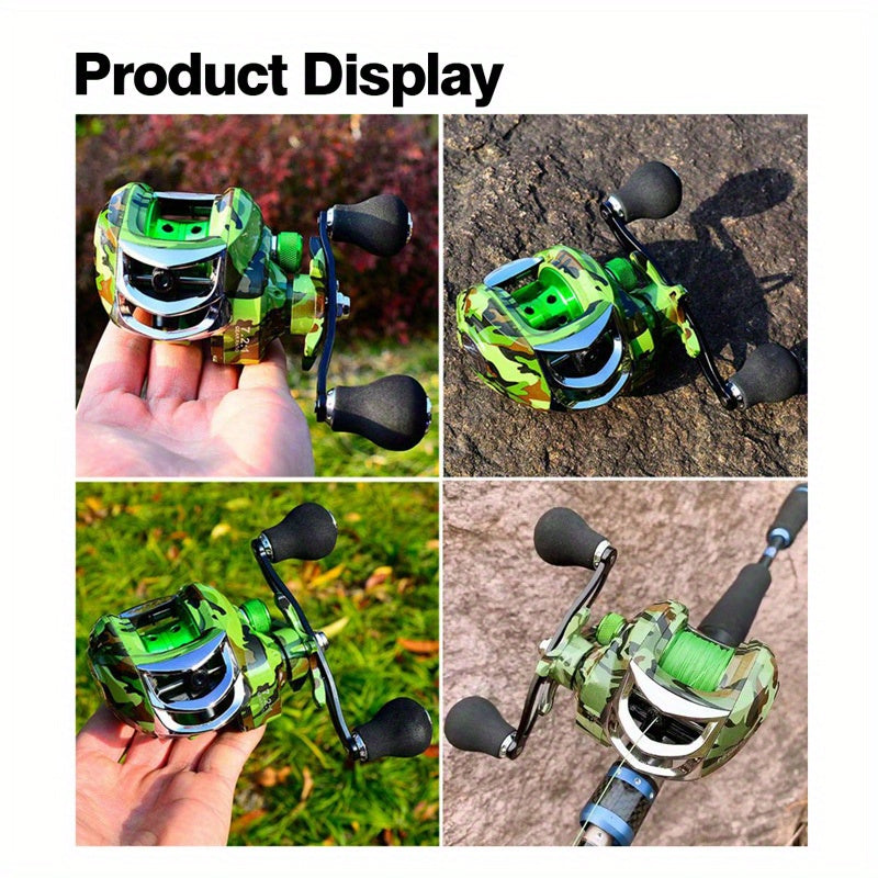Fishing Reel w/ Magnetic Brake System & 7.2:1 Gear Ratio - Left & Right Hand