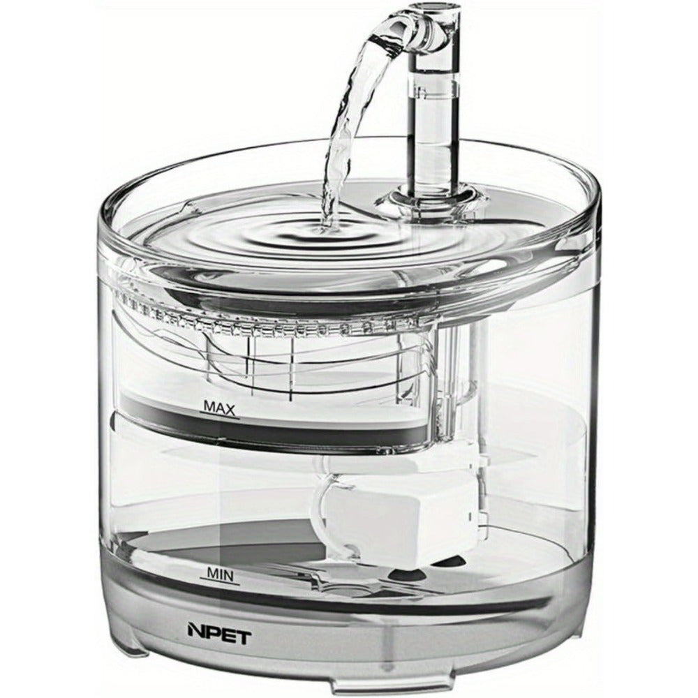 Cat And Dog Water Fountain1.5L Automatic Pet Drinking Fountain with Replacement Faucet Kit