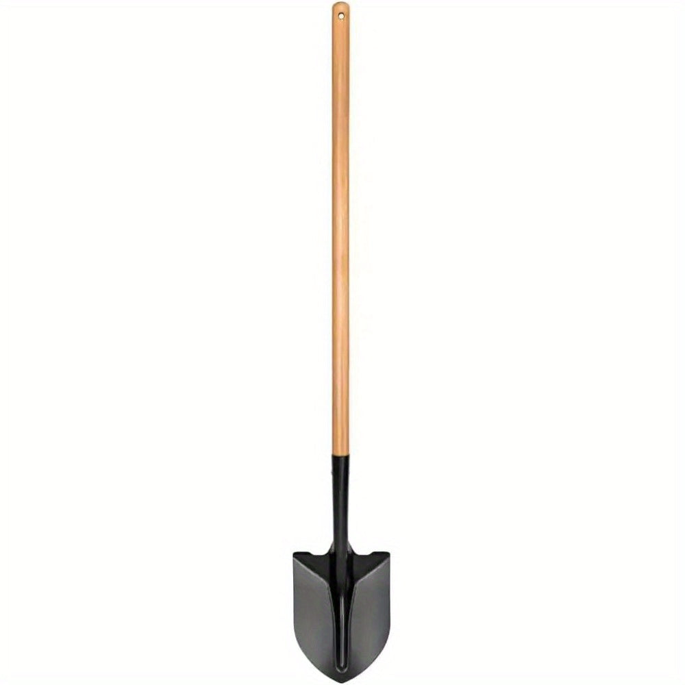 43 inch, Garden Shovel Hand Digging Tool Spade Lawn Landscaping Wood Handle Light, Garden Shovels for Digging, Ground Breaking Shovel, Tree Planting Spade.