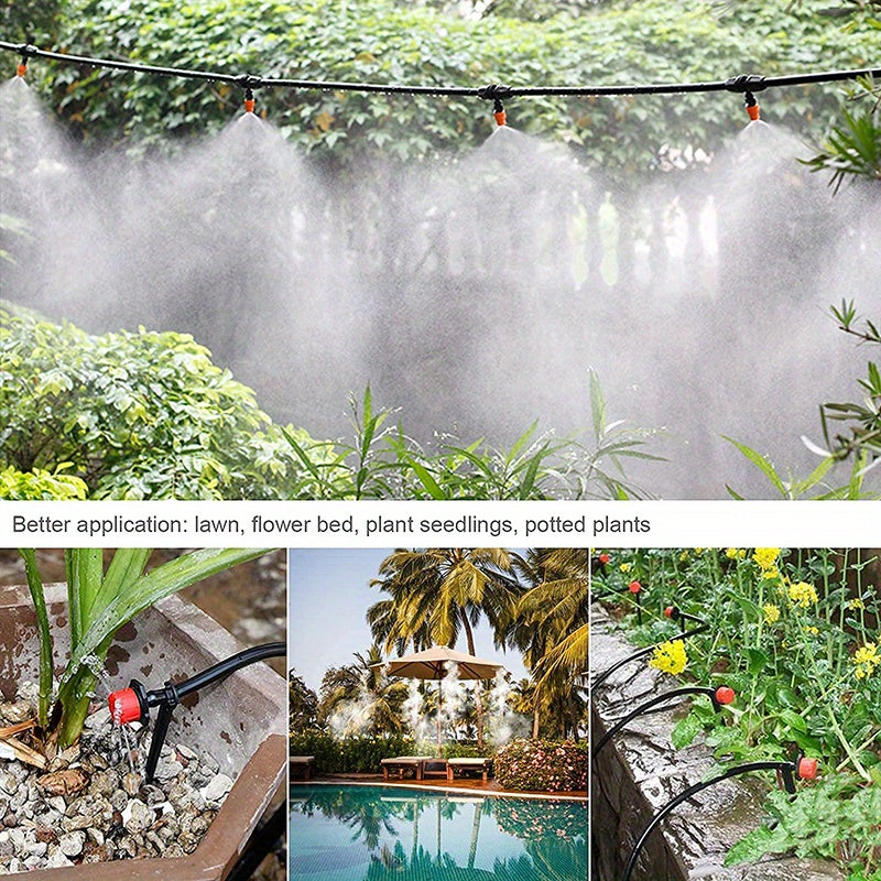 149pcs Ultimate Automatic Garden Irrigation System, 40M/130ft Drip Hose Kit with Adjustable Drippers & Spray Nozzles - Effortless Watering Control for Thriving Plants