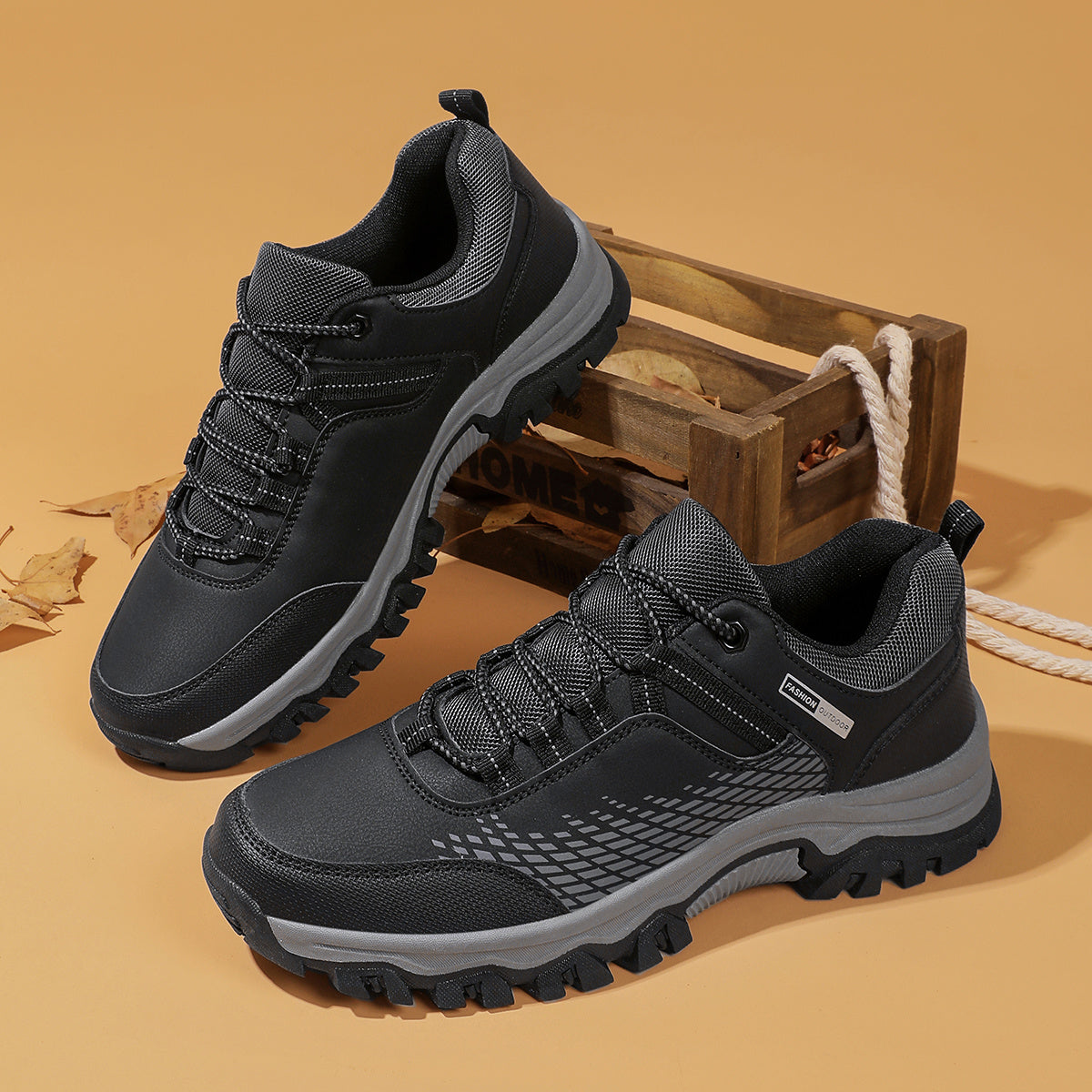 [Fashionable Hiking Boots] Durable Plus Size Hiking Boots - Breathable Fabric Lining