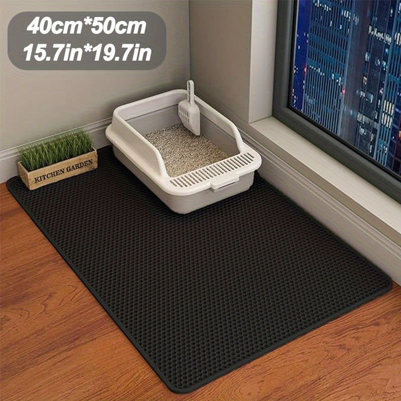 Extra-Large Double Layer Honeycomb Design Cat Litter Trapping Mat