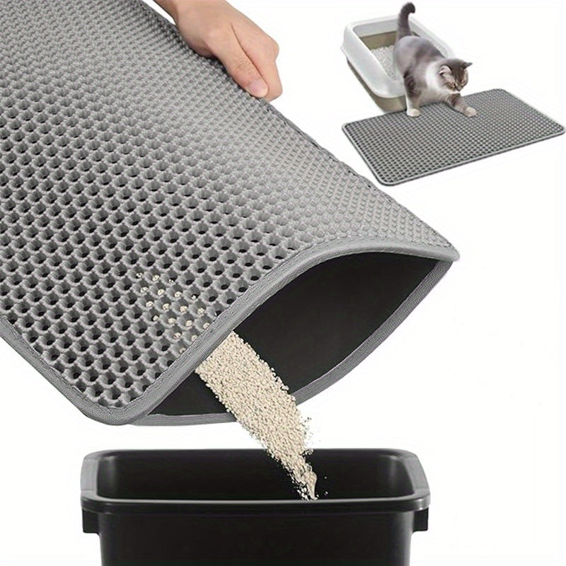 Extra-Large Double Layer Honeycomb Design Cat Litter Trapping Mat