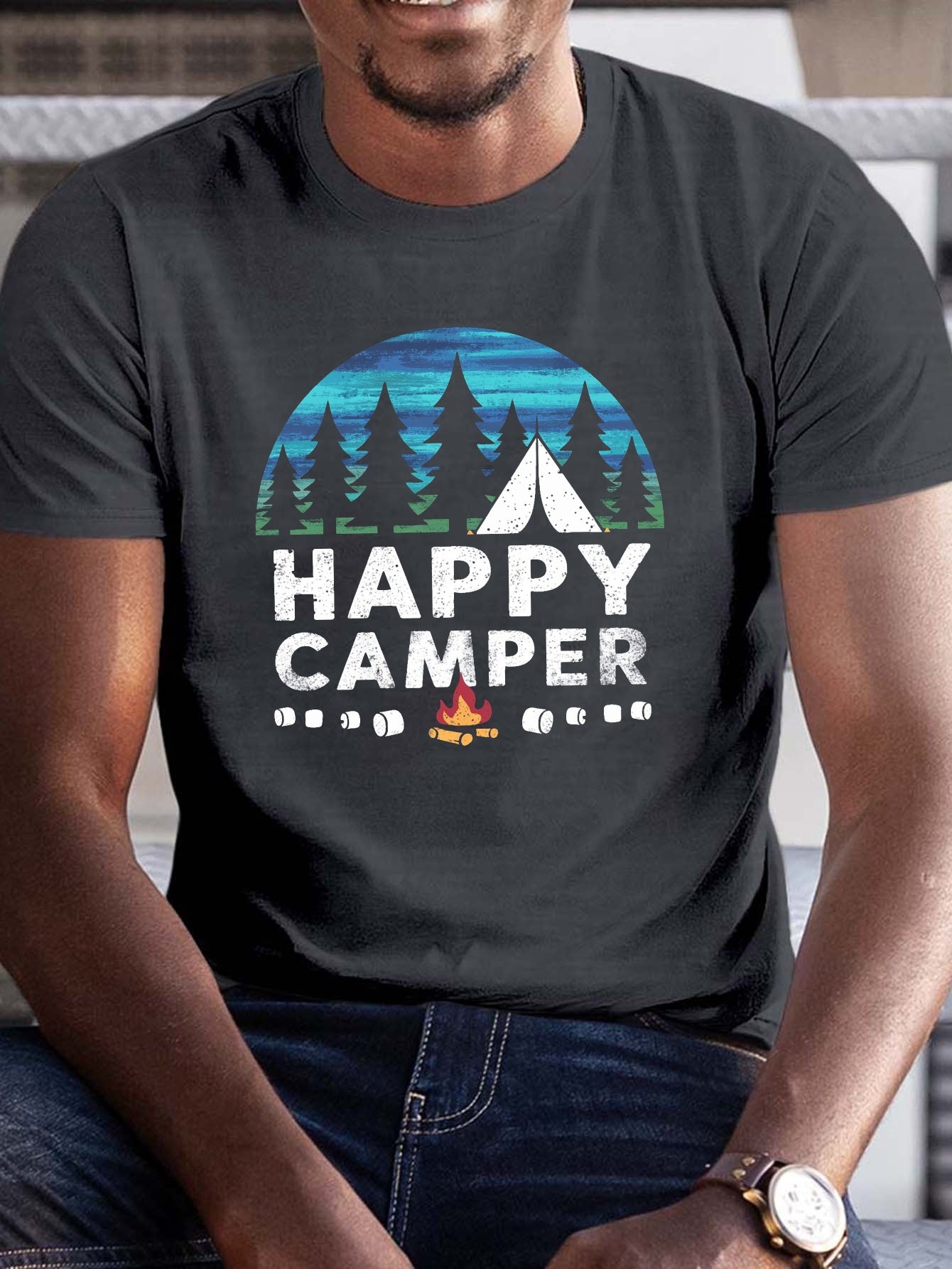 Big & Tall Men's Summer T-Shirt, PLUS SIZE