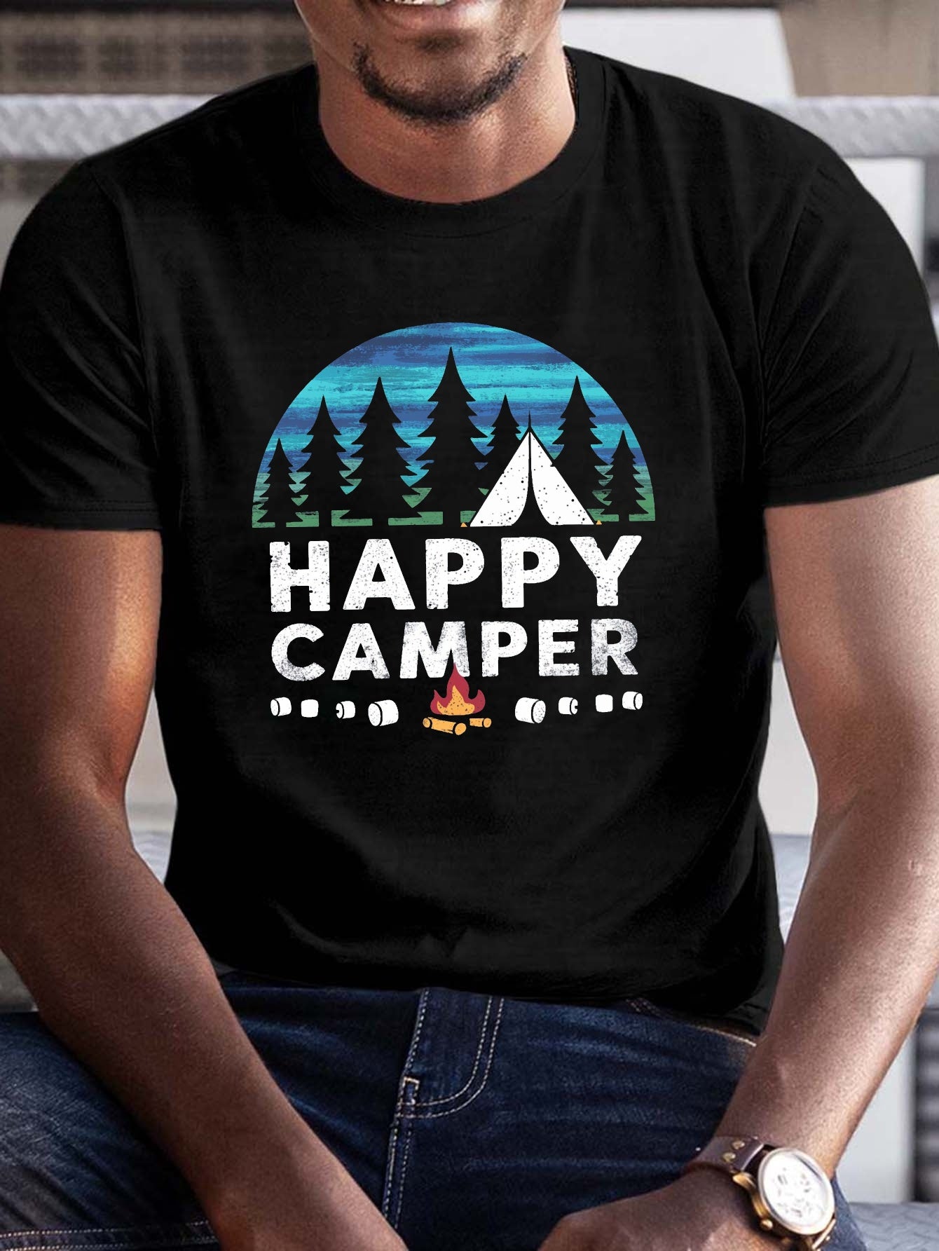 Big & Tall Men's Summer T-Shirt, PLUS SIZE