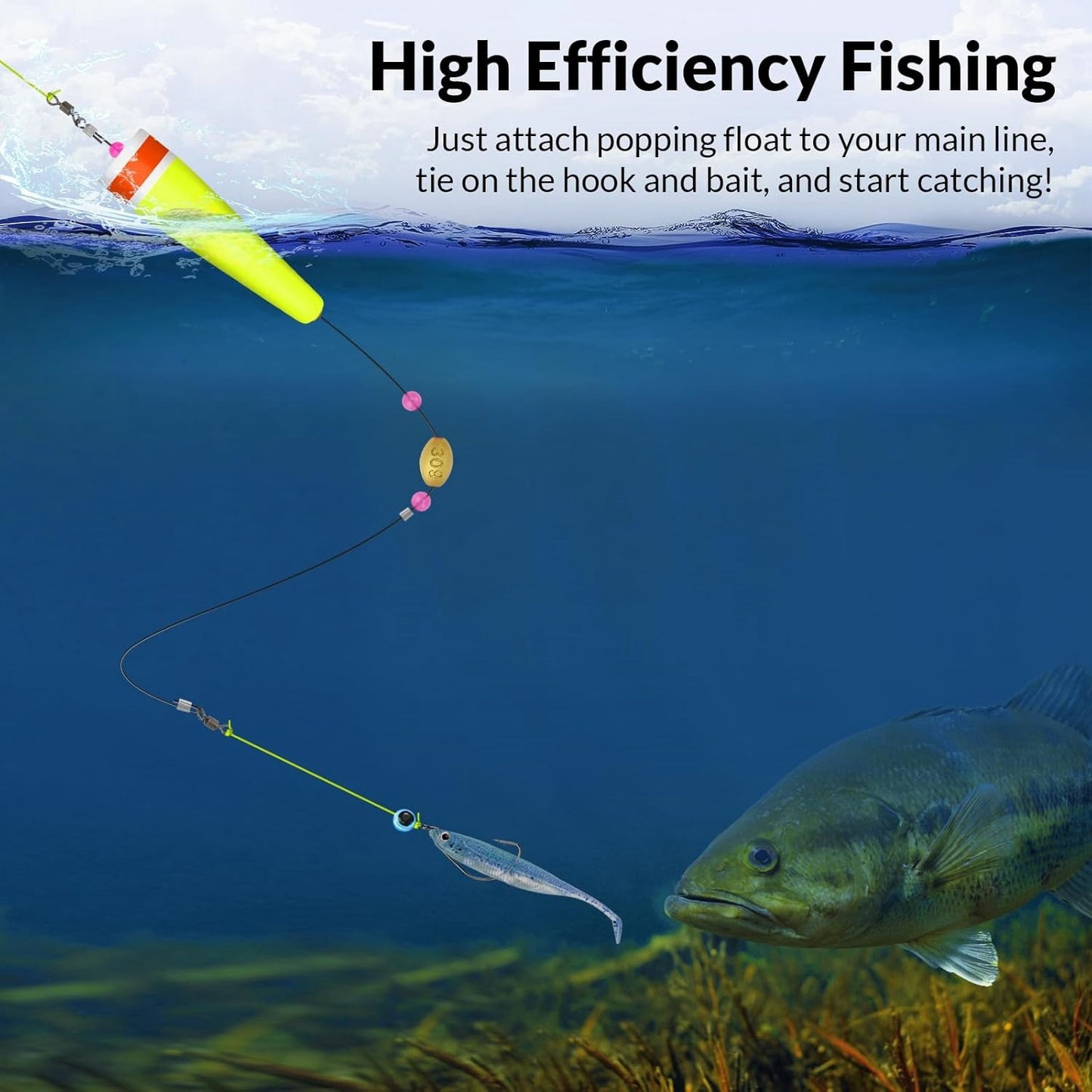 3 models/packs of fishing floats for fishing pine trout