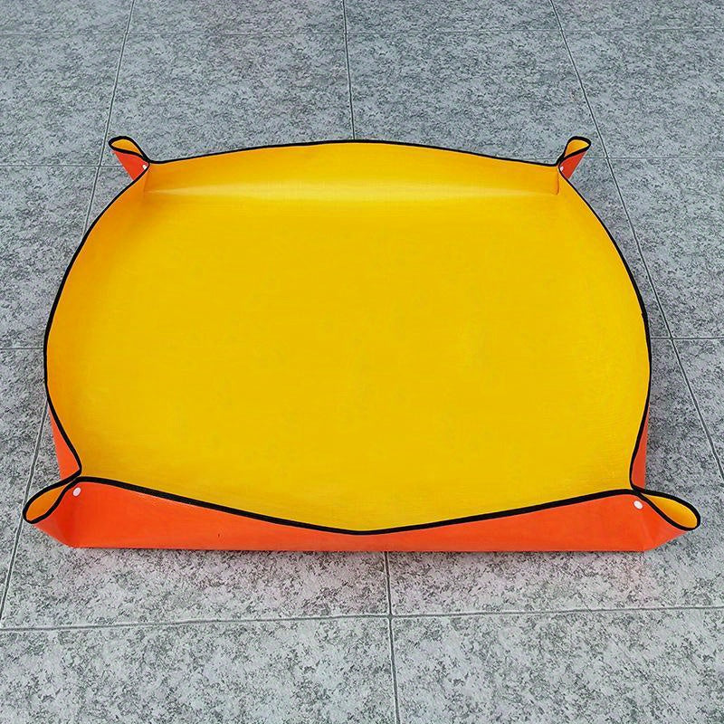 Waterproof Foldable Gardening Mat 39"x39" - Durable PE, Leak-Proof Design for Easy Planting & Transplanting