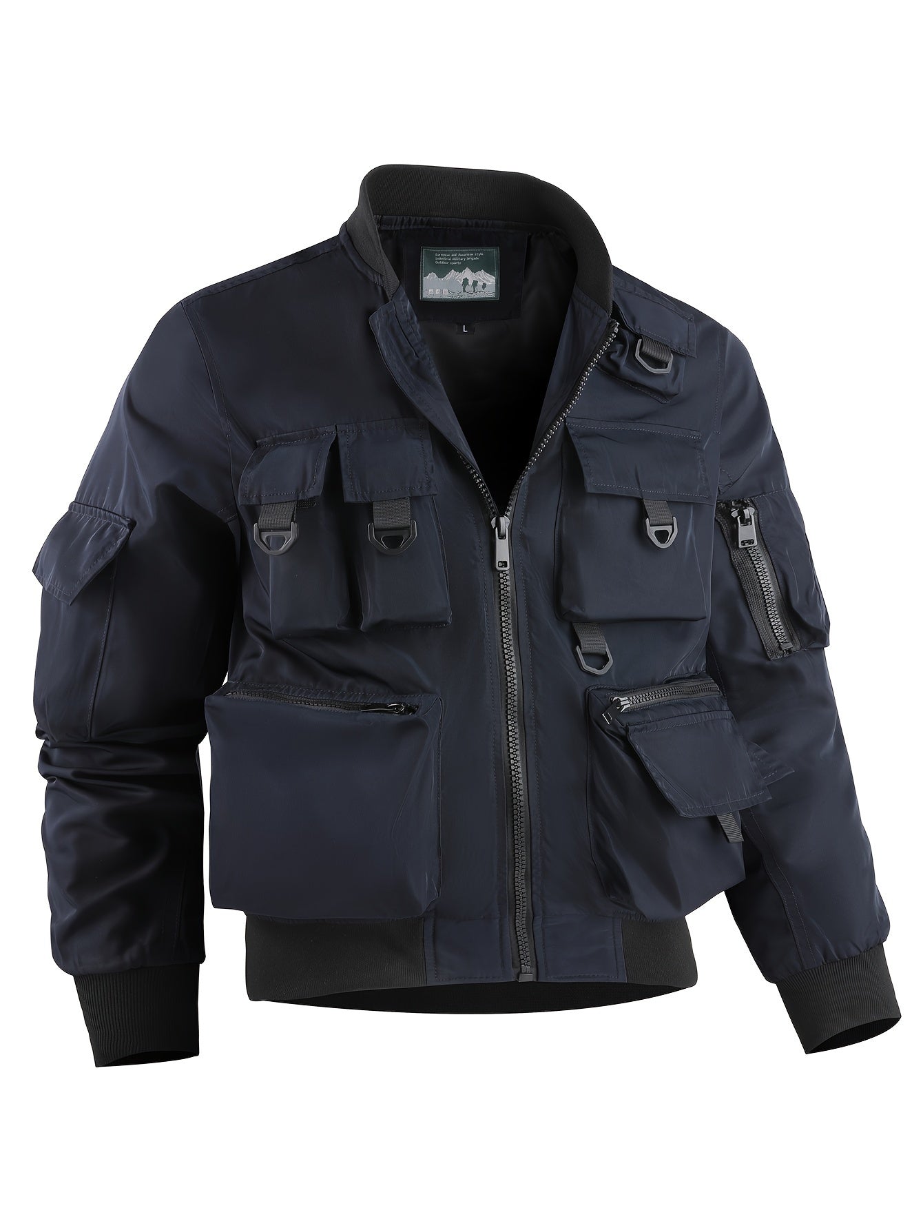 Men New Casual Cargo Multi-Pocket Jacket