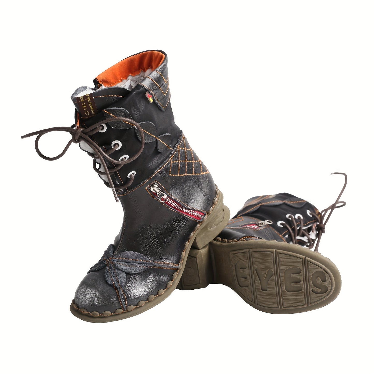 Women's Hiking Boots with Insulation, Rubber Outsole, And Breathable Lining with Lacing System