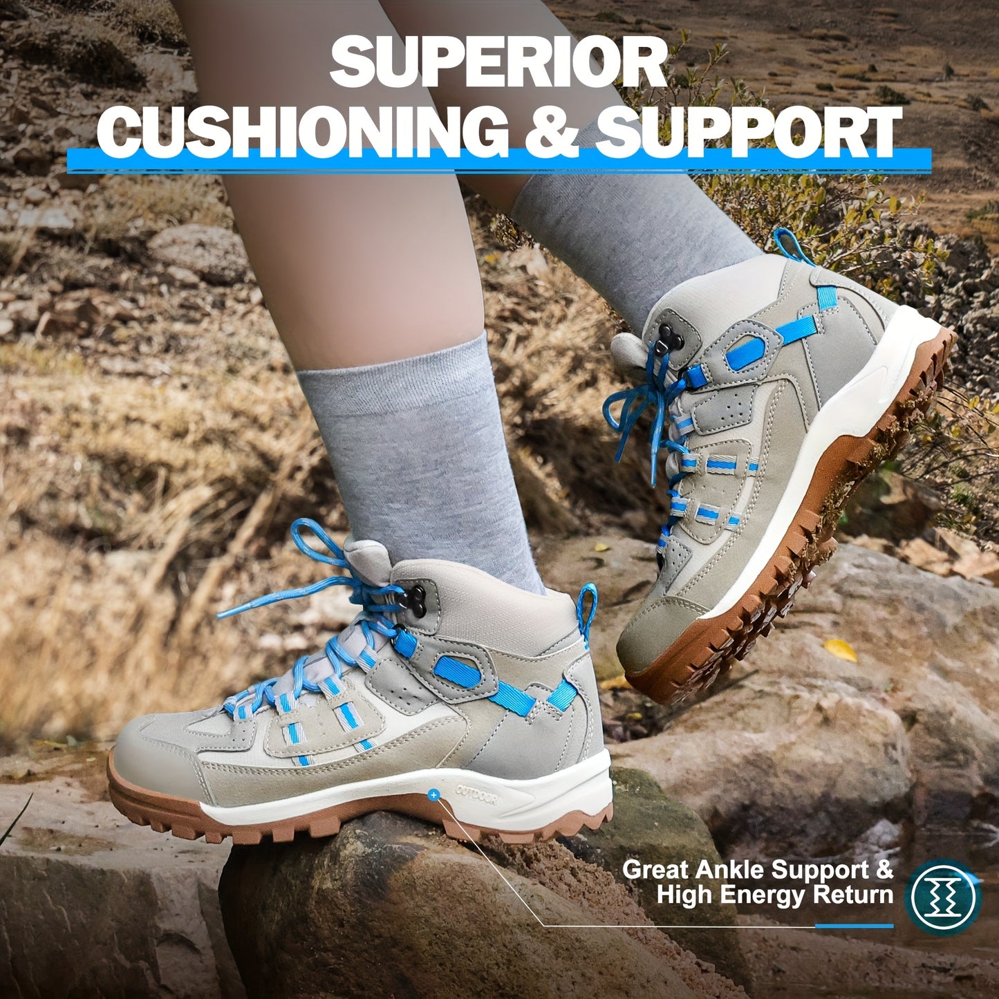 Women's Hiking Boots Waterproof Non-Slip Comfortable Hiking Boots
