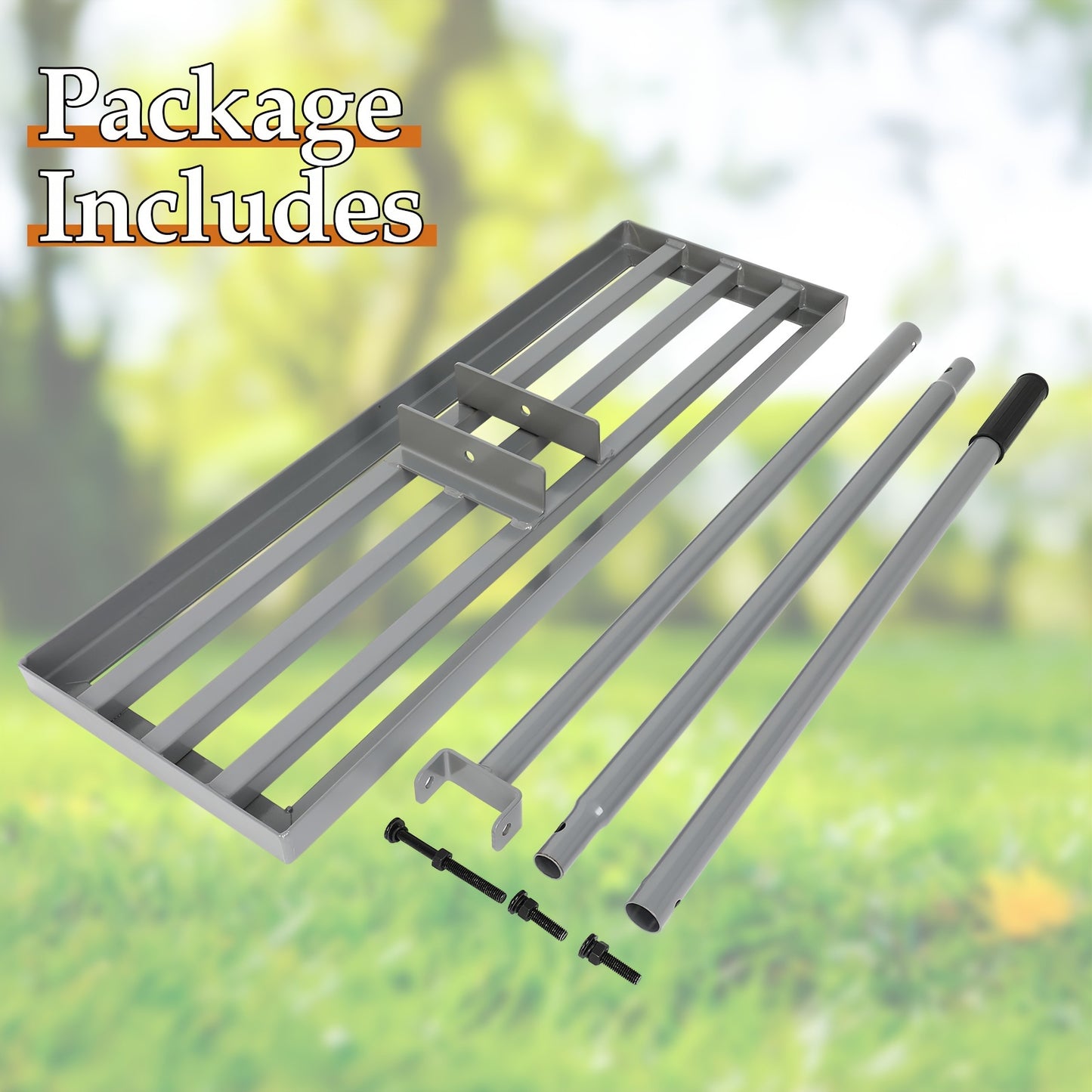 Lawn Leveling Rake With Extended 76.5 Long Handle 30×10 Heavy Duty Tool For Leveling.