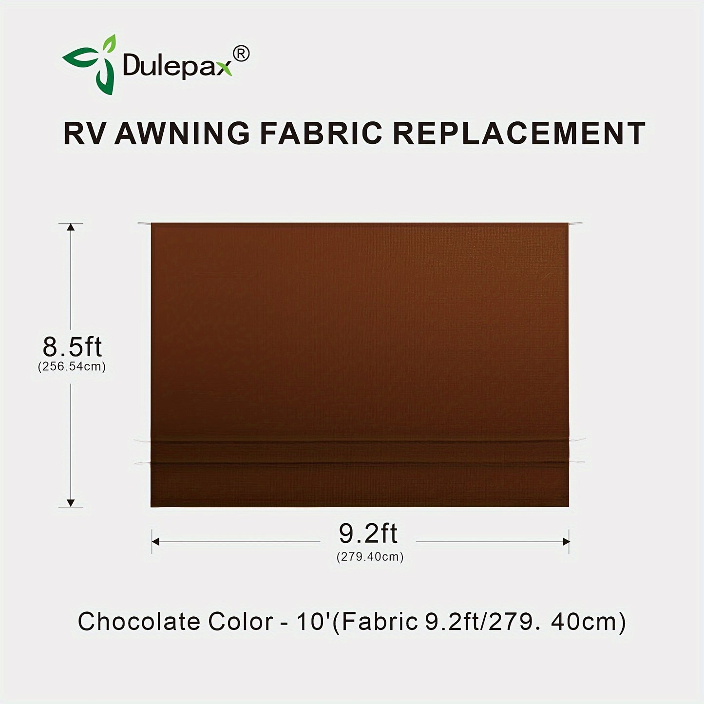 RV Awning Fabric Replacement Heavy Duty 16 Oz Vinyl Fabric Awning, Double-Sided Coating Universal Awning, Replacement For All Trailer