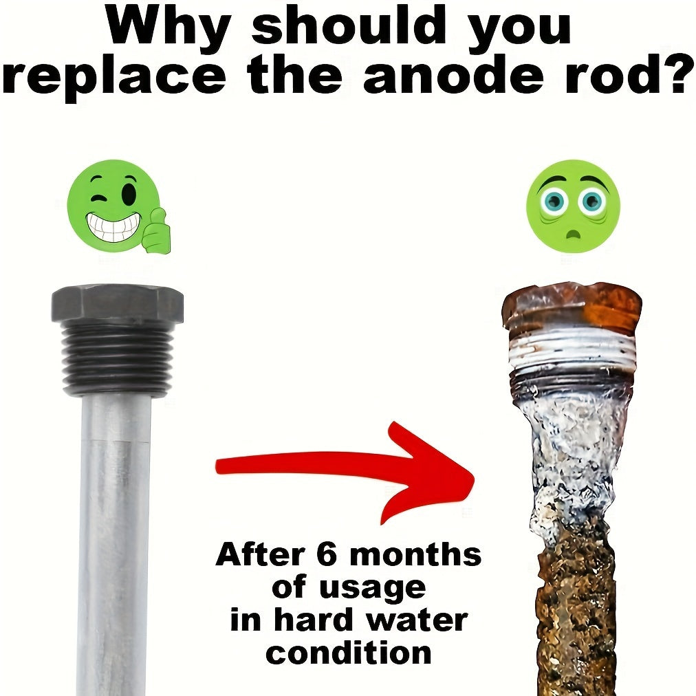 RV Water Heater Anode Rod, 9.25in Magnesium Anode Rod With 3/4" NPT Thread