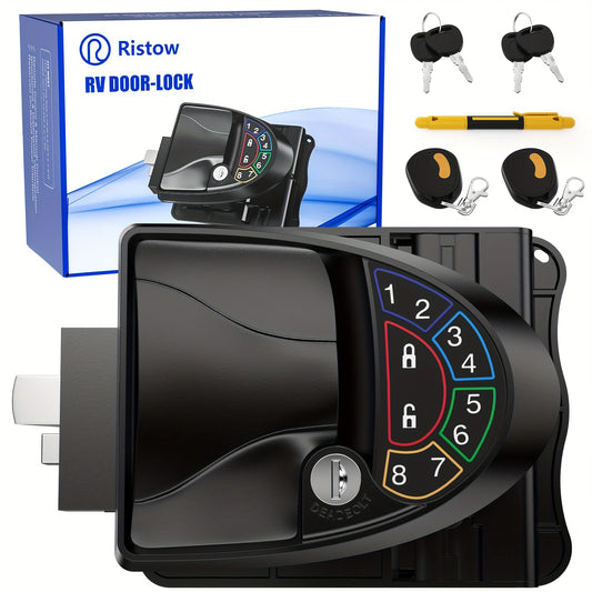 Keyless Entry Door Lock, RV Door Lock Keyless Entry RV Door Latch, Full Metal RV Door Lock Accessories, Will Only Fit 2.75" X 3.75" Lock Hole