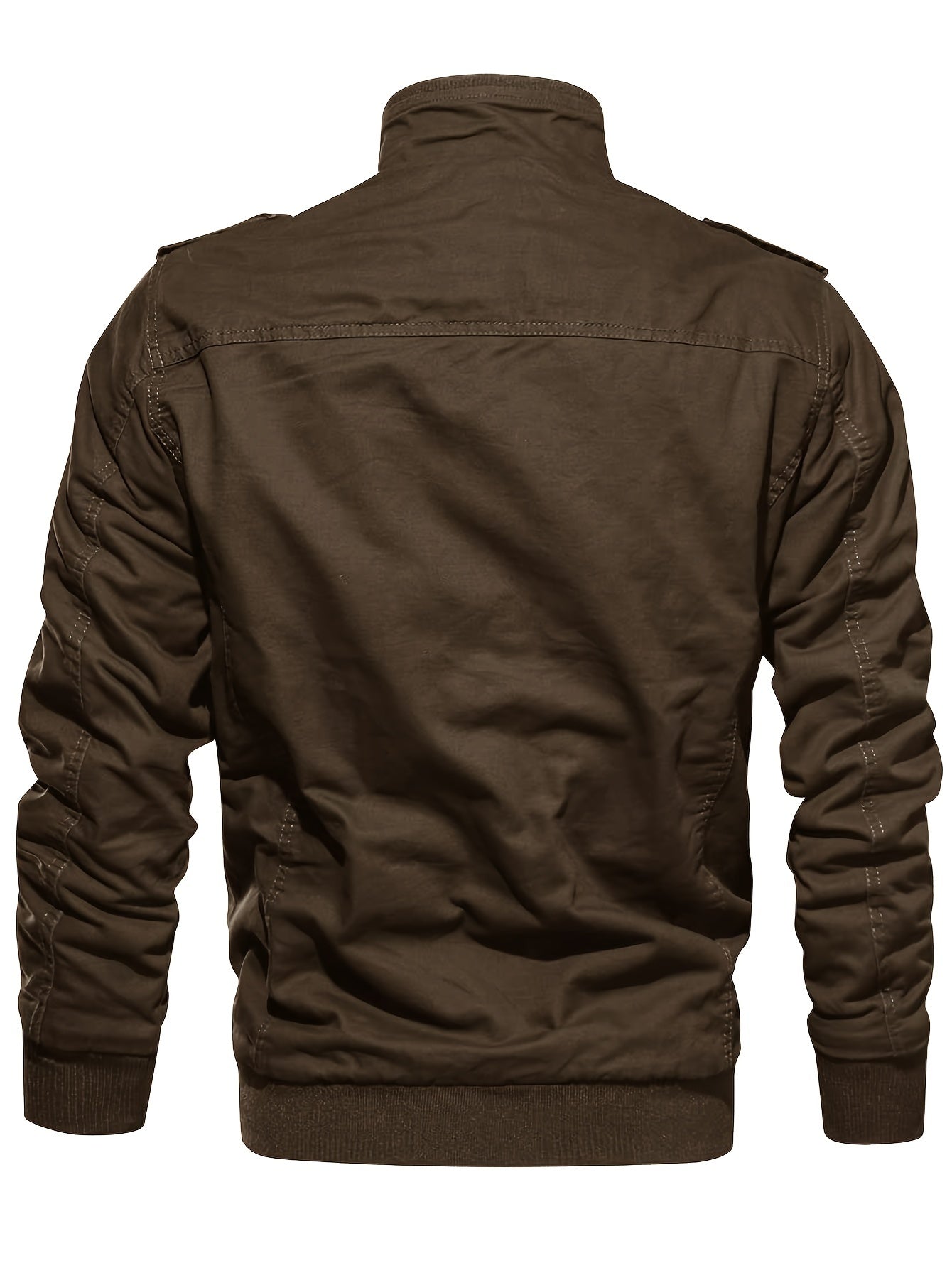 Men's Fleece Jacket And Coat Winter Full Zip Multi-Pocket 2 Chest Pockets 2 Side Pockets And 1 Inner Pocket Fleece Lined Windproof