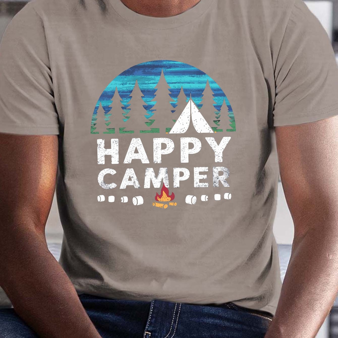 Big & Tall Men's Summer T-Shirt, PLUS SIZE