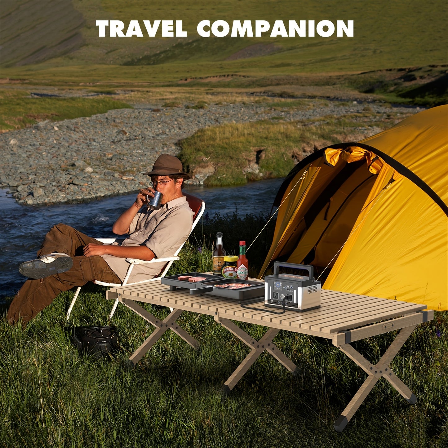 700W 577WH Solar Generator Watt Portable Power Station LiFePO4 Battery, With 120V AC Socket